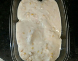 Filézinho de frango ao molho de creme de leite e milho