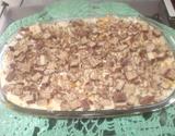 Pavê de pêssego com chocolate