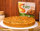 Torta de frango com farelo de aveia