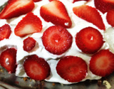 Torta de morango com chantilly