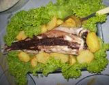 Peixe assado no sal grosso