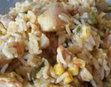 Arroz com carne de porco