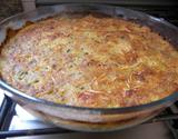 Souflé de abobrinha e patinho moído