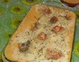 Camarão gratinado especial.
