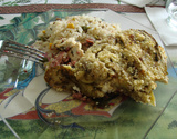 Torta de berinjela com carne moída e ricota