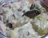 Charuto de repolho com creme branco ( Receita de autoria, Bruna Serrani)