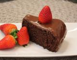 Bolo de morangos e chocolate light