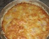 Torta salgada de queijo e presunto