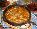Moqueca de polvo e camarão