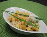 Salada de grão-de-bico com bacalhau da Veronica