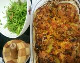 Frango assado com batata da Jujufe