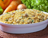 Farofa molhadinha de legumes