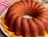Bolo de limão e laranja com camomila