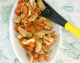 Refogado de frango com cenoura
