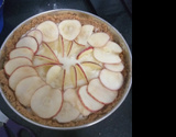 Torta de maçã com massa de bolacha