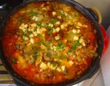 Moqueca de cação com catupiry e vinho branco