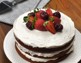 Bolo red velvet com recheio de cream cheese