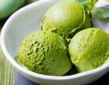 Sorvete de chá verde de matcha