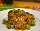 Frango com quiabo