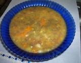 Caldo de peixe com legumes