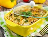 Filé de tilápia gratinado com batatas