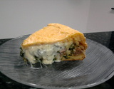 Torta de brócolis com bacon