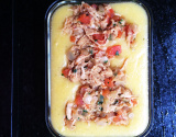 Frango com polenta