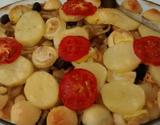 Bacalhau assado com batatas