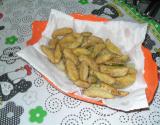Jiló frito crocante