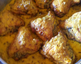 Frango assado com creme de milho
