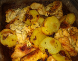 Peito de frango com creme de cebola