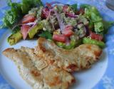 Salada deliciosa de abacate
