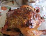 Frango recheado e assado na cerveja preta