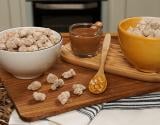 Pipoca de doce de leite com ninho e canela