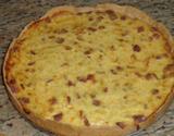 Quiche de alho poró com bacon