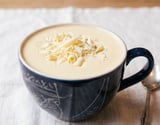Chocolate quente branco cremoso e sem amido de milho