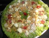 Salada de grão de bico