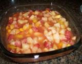 Salada de frutas assadas