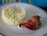 Enroladinho de frango e bacon