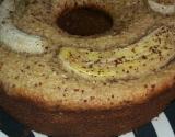 Bolo integral de banana e aveia