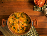 Filé de peixe ao leite de coco