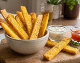 Palitinhos de flocão de milho na airfryer muito crocantes, práticos e saudáveis