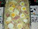 Macarronada com linguiça mista