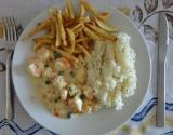 Camarão cremoso ao risoto de camarão