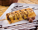 Crepe no palito (crepe suíço)
