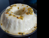 Bolo de gelatina de maracujá
