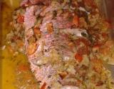 Pargo assado no forno