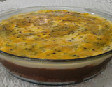 Bolo de chocolate, brigadeiro e mousse maracujá