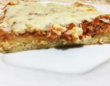 Pizza rápida de liquidificador 1/2 mussarela 1/2 atum