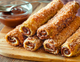 Churros fit de pão de forma na airfryer com apenas 3 ingredientes